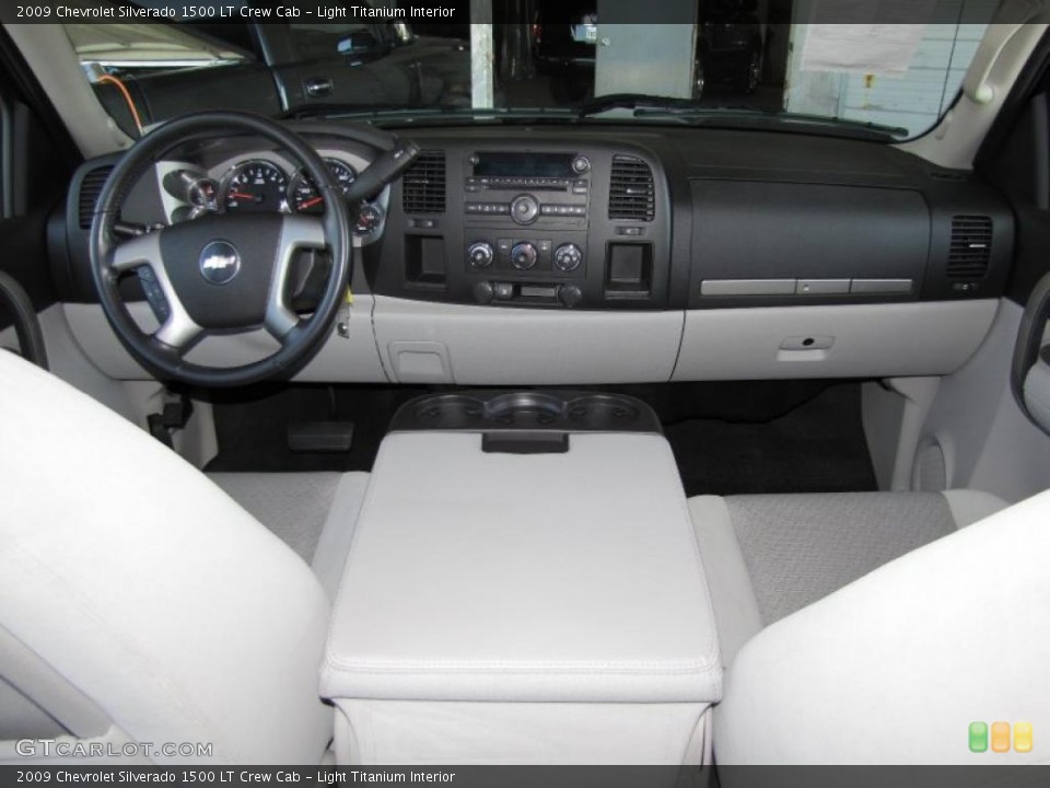 Light Titanium Interior Prime Interior for the 2009 Chevrolet Silverado 1500 LT Crew Cab #40602157
