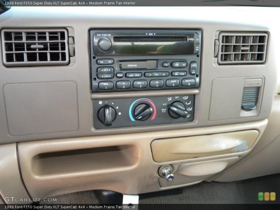 Medium Prairie Tan Interior Controls for the 1999 Ford F350 Super Duty XLT SuperCab 4x4 #40603445
