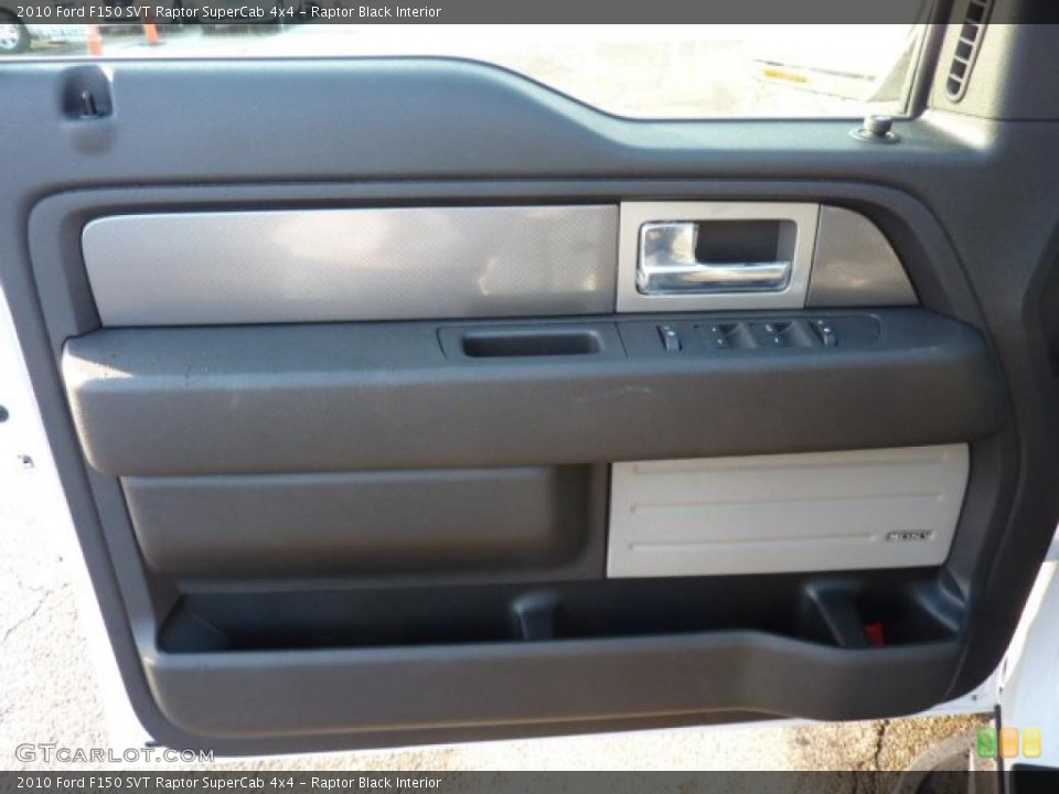 Raptor Black Interior Door Panel for the 2010 Ford F150 SVT Raptor SuperCab 4x4 #40603585