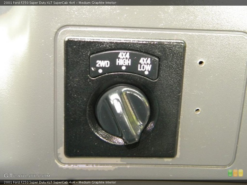 Medium Graphite Interior Controls for the 2001 Ford F250 Super Duty XLT SuperCab 4x4 #40605973