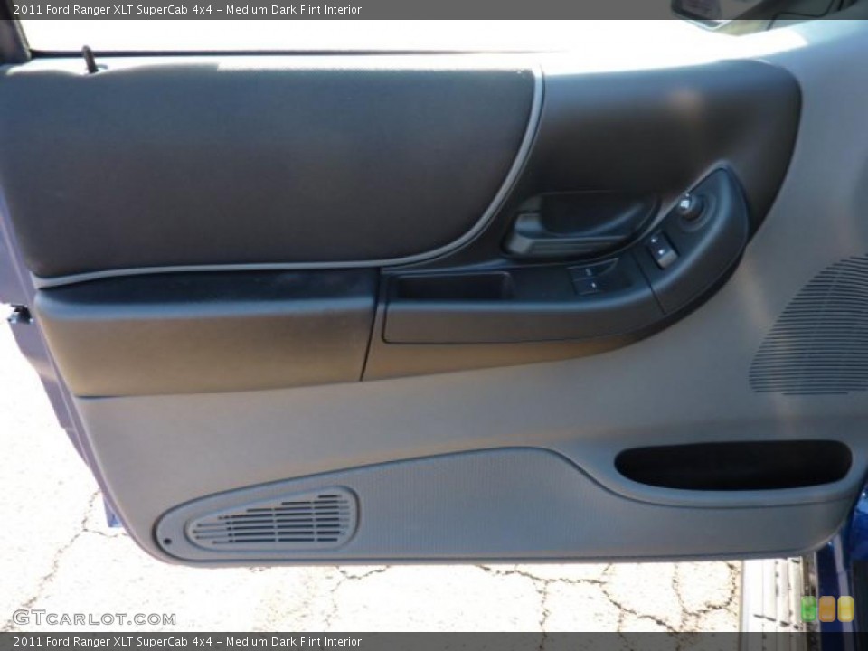 Medium Dark Flint Interior Door Panel for the 2011 Ford Ranger XLT SuperCab 4x4 #40606049