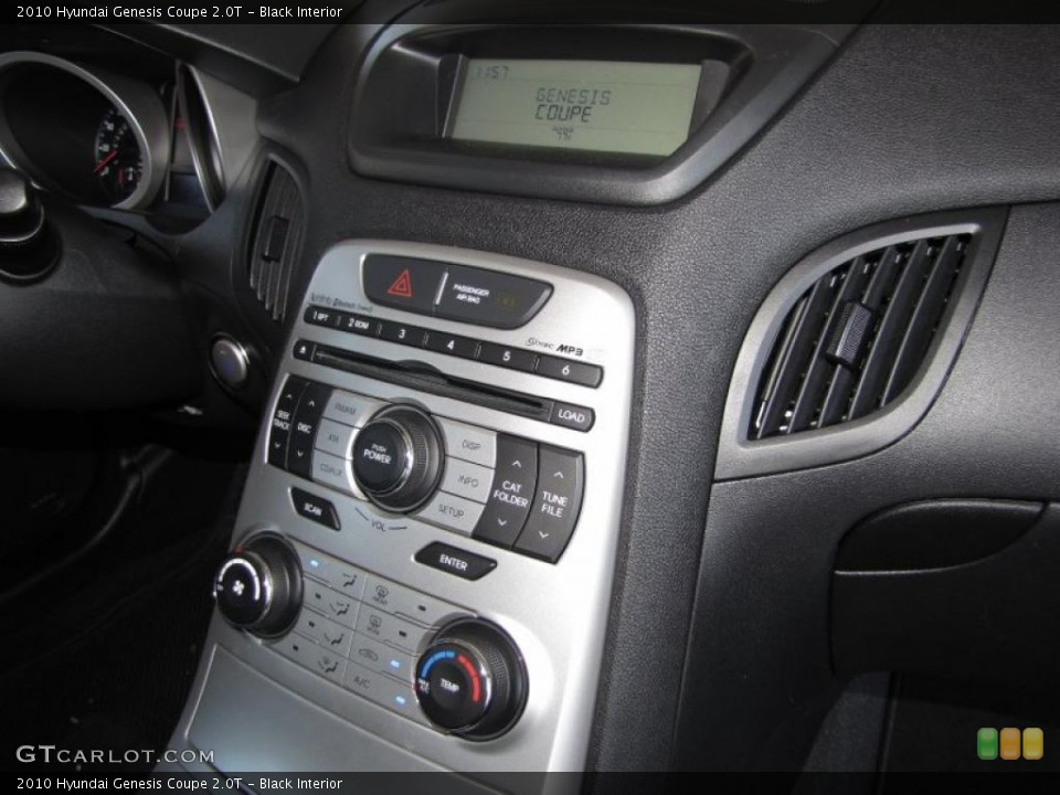 Black Interior Controls for the 2010 Hyundai Genesis Coupe 2.0T #40606605