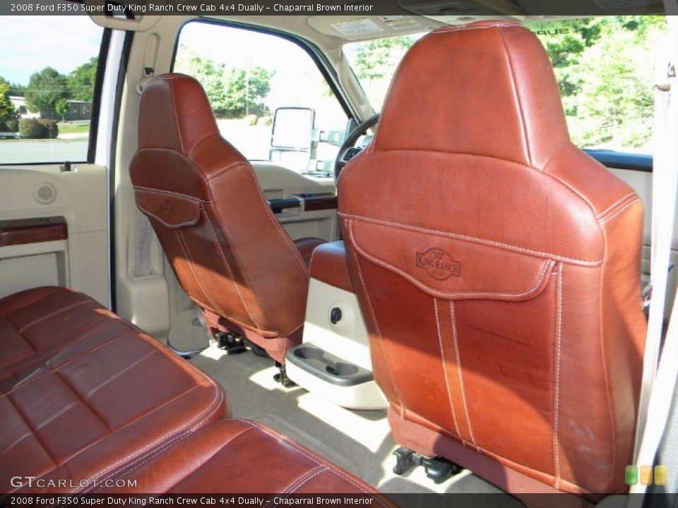 Chaparral Brown Interior Photo for the 2008 Ford F350 Super Duty King Ranch Crew Cab 4x4 Dually #40606981