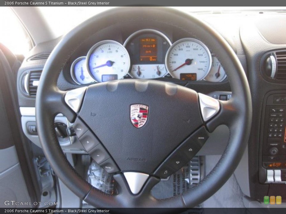 Black/Steel Grey Interior Gauges for the 2006 Porsche Cayenne S Titanium #40608665