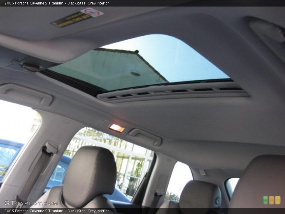 Black/Steel Grey Interior Sunroof for the 2006 Porsche Cayenne S Titanium #40608721