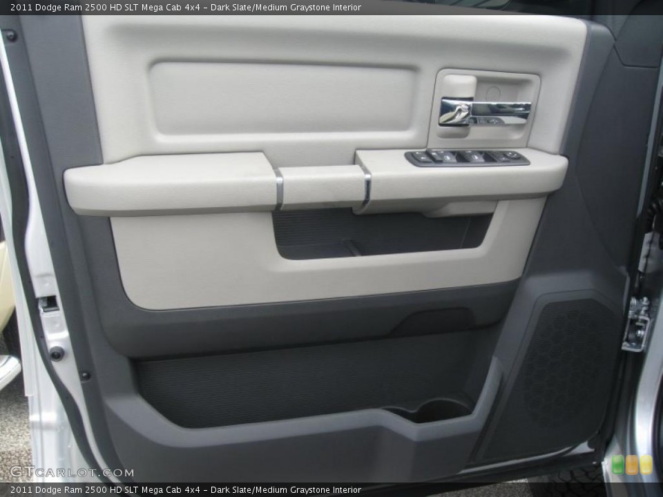Dark Slate/Medium Graystone Interior Door Panel for the 2011 Dodge Ram 2500 HD SLT Mega Cab 4x4 #40611121