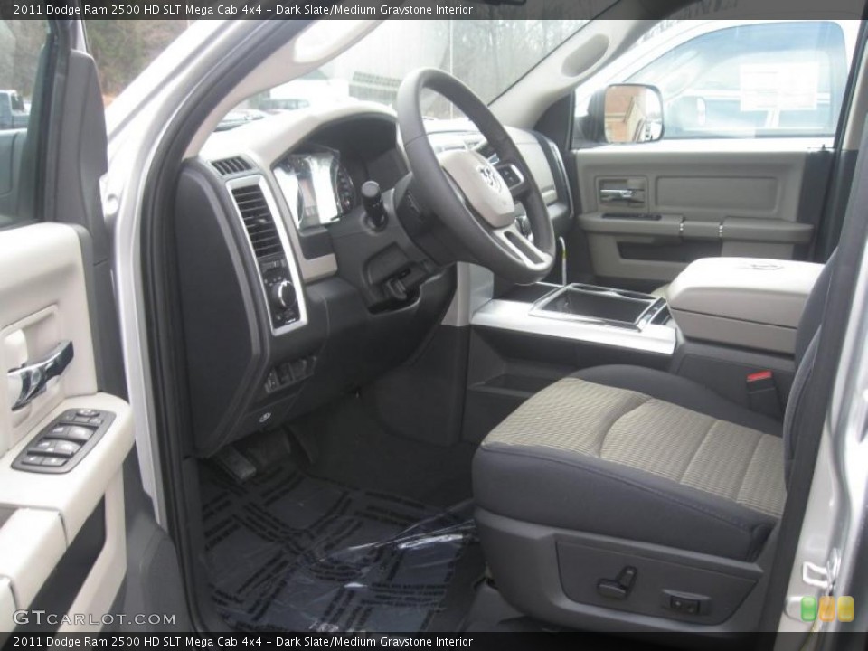 Dark Slate/Medium Graystone Interior Photo for the 2011 Dodge Ram 2500 HD SLT Mega Cab 4x4 #40611137