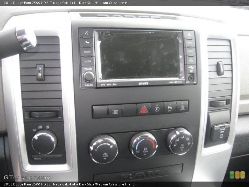 Dark Slate/Medium Graystone Interior Controls for the 2011 Dodge Ram 2500 HD SLT Mega Cab 4x4 #40611153