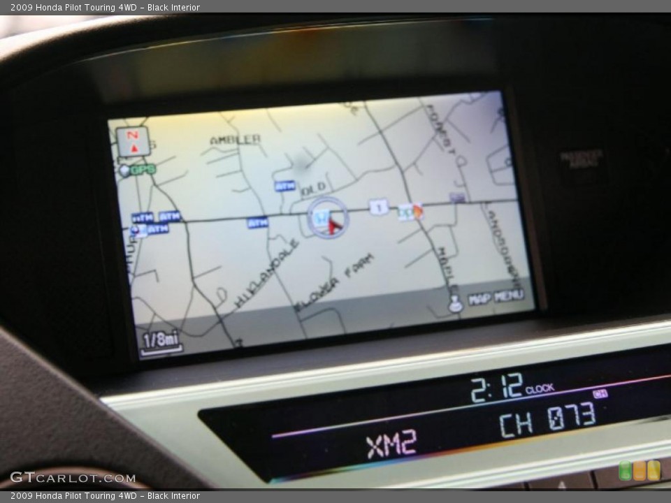 Black Interior Navigation for the 2009 Honda Pilot Touring 4WD #40614173