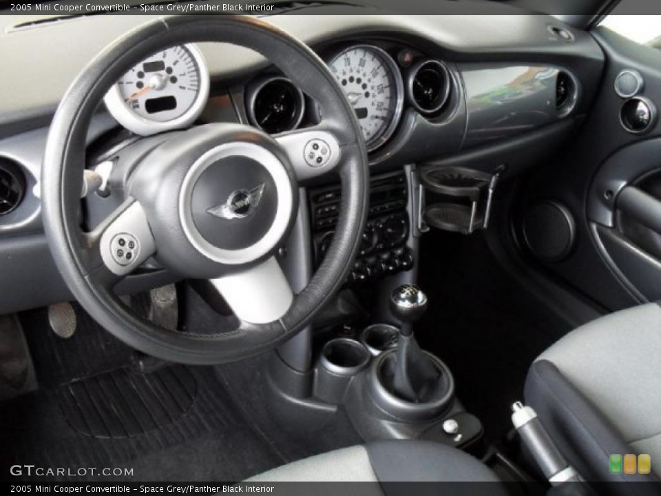 Space Grey/Panther Black Interior Photo for the 2005 Mini Cooper Convertible #40614965