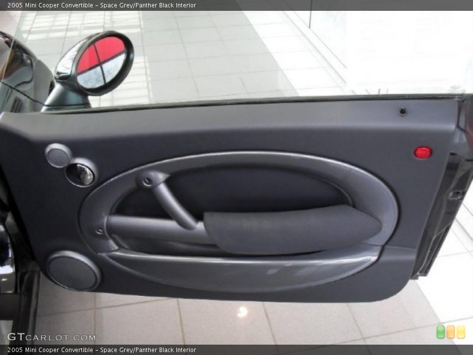 Space Grey/Panther Black Interior Door Panel for the 2005 Mini Cooper Convertible #40615005