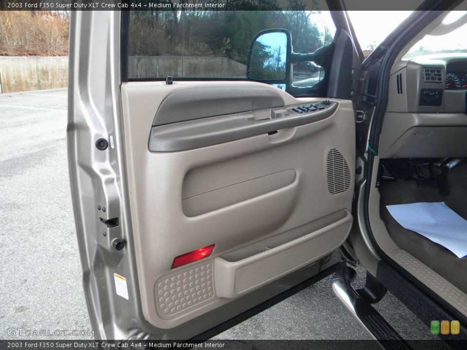 Medium Parchment Interior Door Panel for the 2003 Ford F350 Super Duty XLT Crew Cab 4x4 #40615818