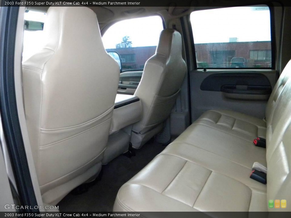 Medium Parchment Interior Rear Seat for the 2003 Ford F350 Super Duty XLT Crew Cab 4x4 #40615877