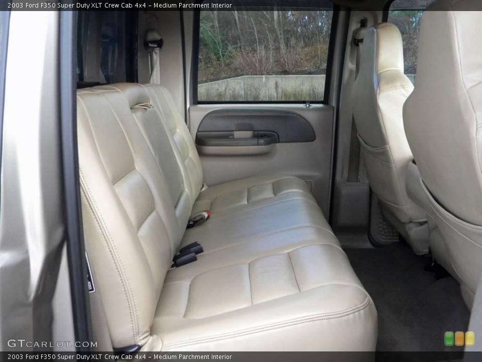 Medium Parchment Interior Rear Seat for the 2003 Ford F350 Super Duty XLT Crew Cab 4x4 #40615958