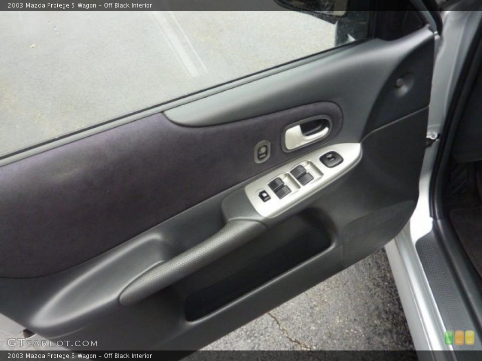 Off Black Interior Door Panel for the 2003 Mazda Protege 5 Wagon #40616206
