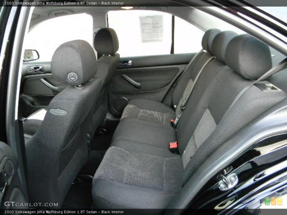 Black Interior Photo for the 2003 Volkswagen Jetta Wolfsburg Edition 1.8T Sedan #40618386