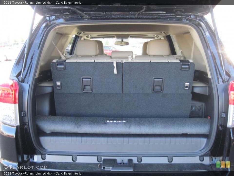 Sand Beige Interior Trunk for the 2011 Toyota 4Runner Limited 4x4 #40618486