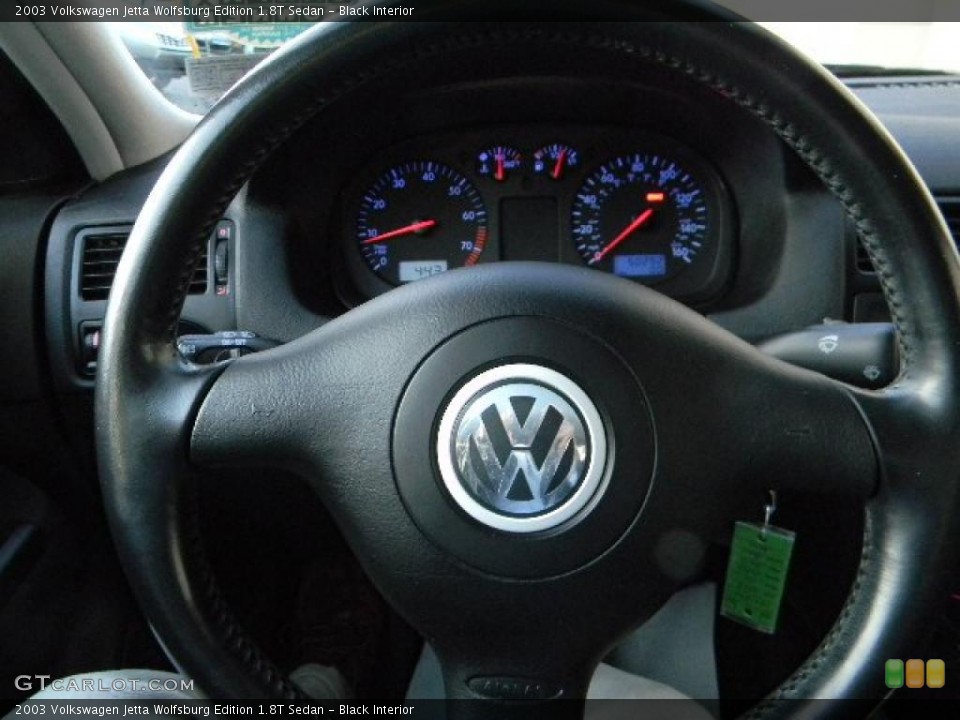 Black Interior Steering Wheel for the 2003 Volkswagen Jetta Wolfsburg Edition 1.8T Sedan #40618606