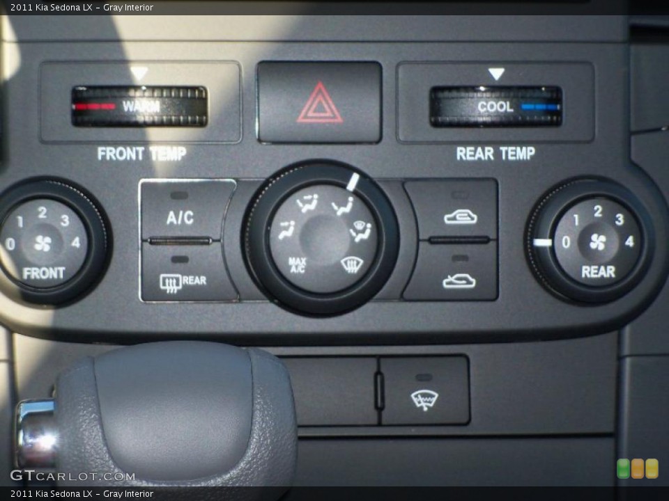 Gray Interior Controls for the 2011 Kia Sedona LX #40619030