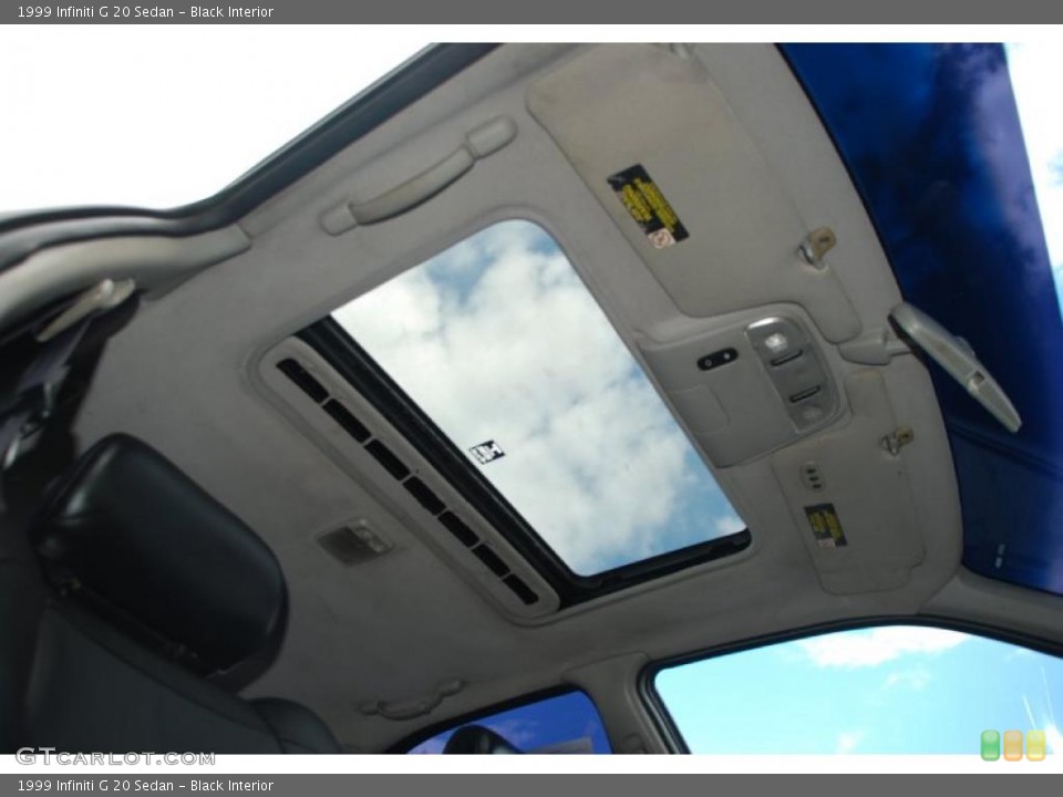 Black Interior Sunroof for the 1999 Infiniti G 20 Sedan #40625638
