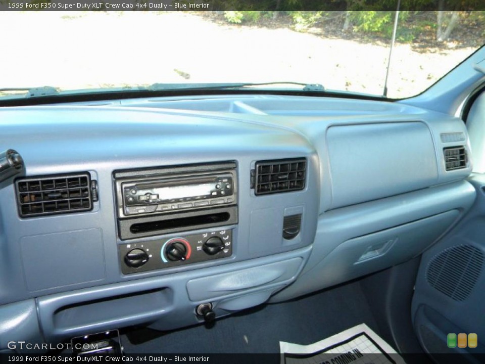Blue Interior Dashboard for the 1999 Ford F350 Super Duty XLT Crew Cab 4x4 Dually #40626022