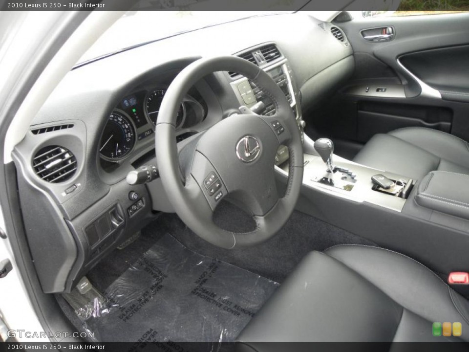 Black Interior Prime Interior for the 2010 Lexus IS 250 #40626382
