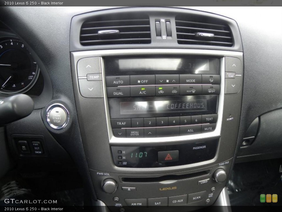 Black Interior Controls for the 2010 Lexus IS 250 #40626670