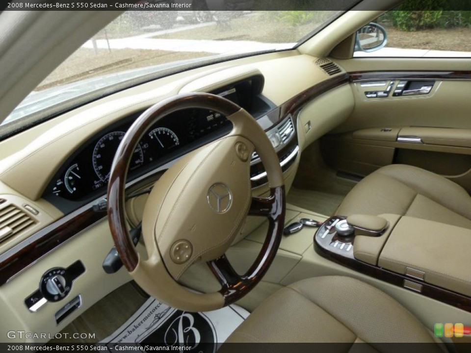 Cashmere/Savanna Interior Photo for the 2008 Mercedes-Benz S 550 Sedan #40628992