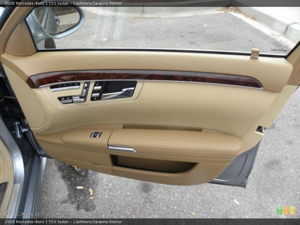 Cashmere/Savanna Interior Door Panel for the 2008 Mercedes-Benz S 550 Sedan #40629098