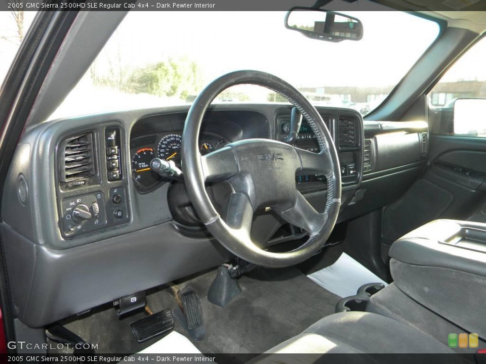 Dark Pewter Interior Photo for the 2005 GMC Sierra 2500HD SLE Regular Cab 4x4 #40629213