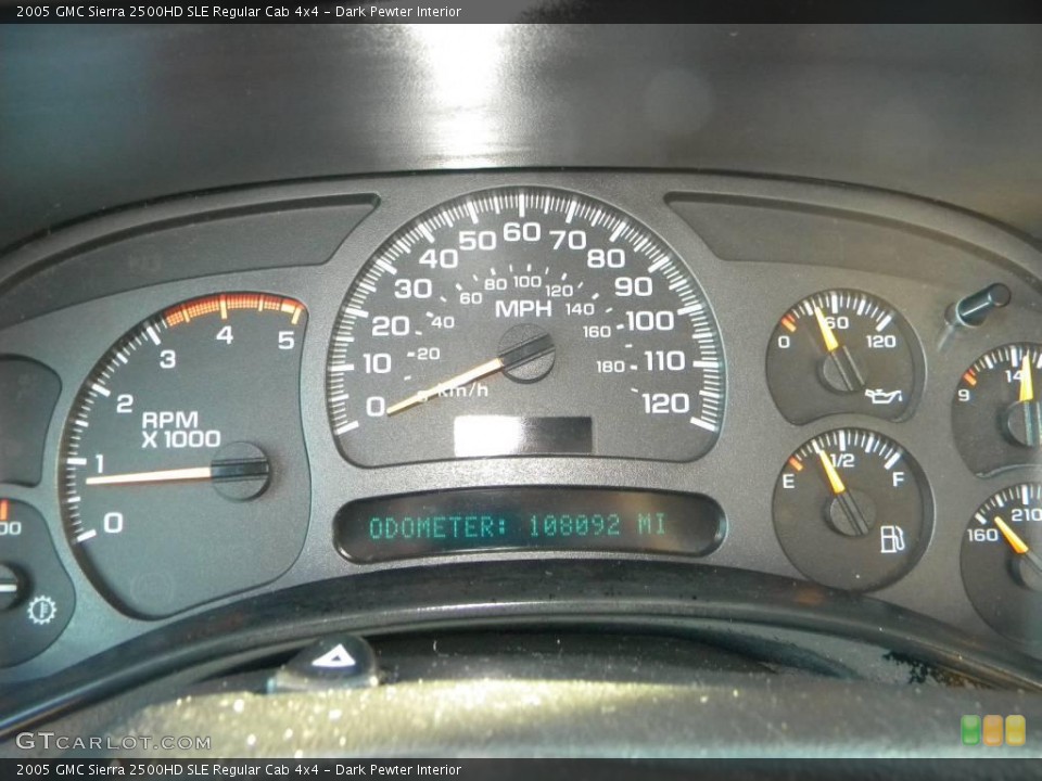 Dark Pewter Interior Gauges for the 2005 GMC Sierra 2500HD SLE Regular Cab 4x4 #40629334