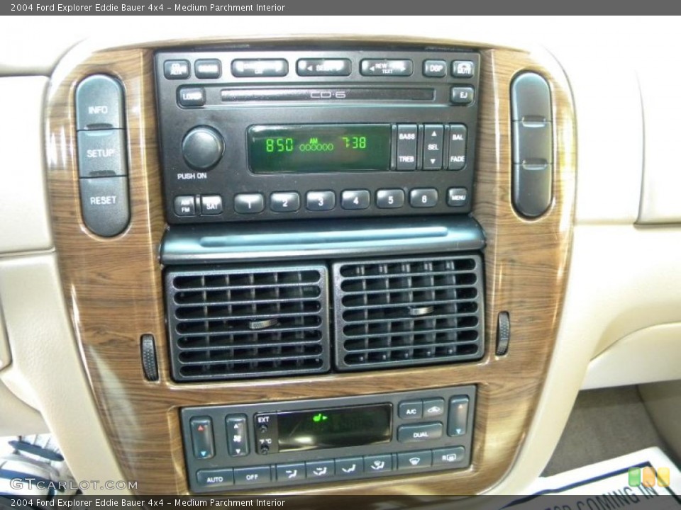 Medium Parchment Interior Controls for the 2004 Ford Explorer Eddie Bauer 4x4 #40629562
