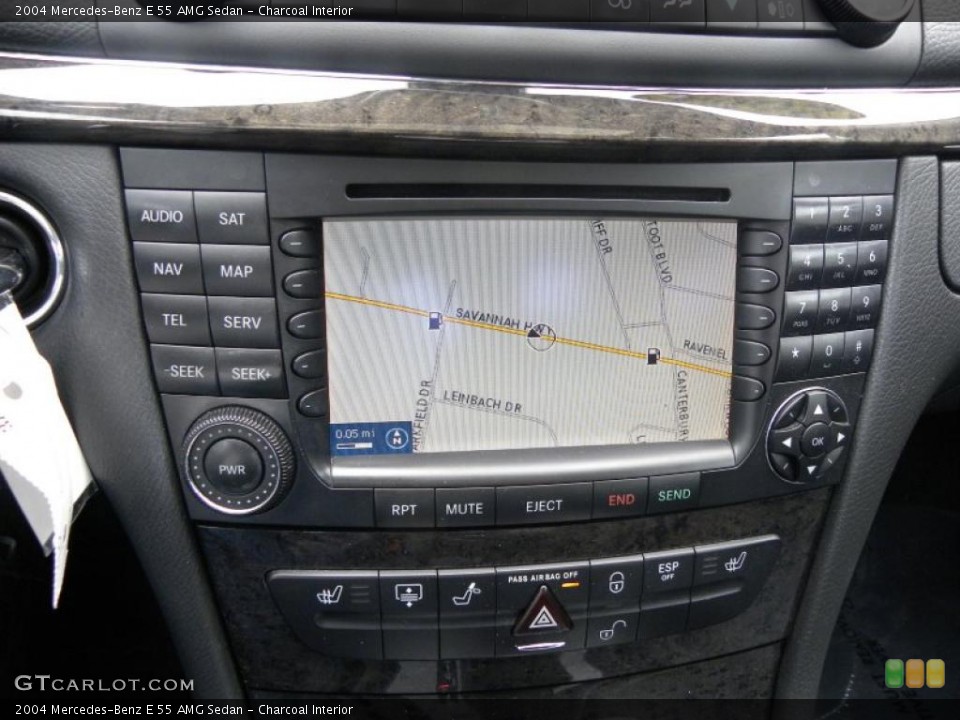 Charcoal Interior Navigation for the 2004 Mercedes-Benz E 55 AMG Sedan #40629724