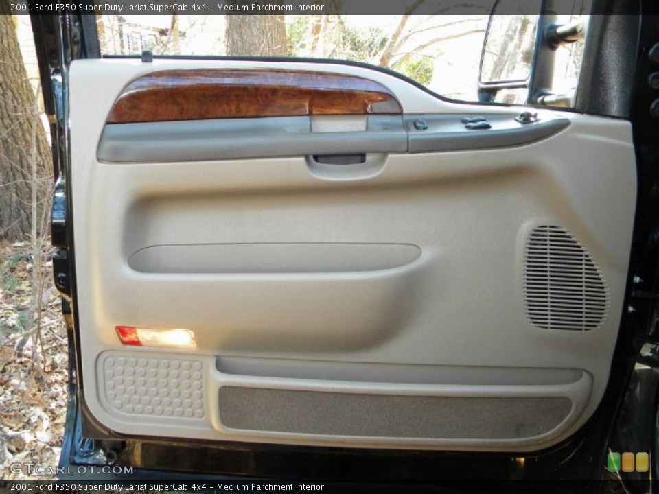Medium Parchment Interior Door Panel for the 2001 Ford F350 Super Duty Lariat SuperCab 4x4 #40630058
