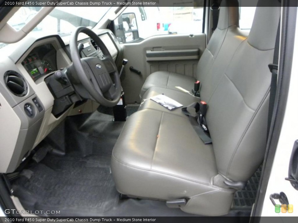 Medium Stone Interior Photo for the 2010 Ford F450 Super Duty SuperCab Chassis Dump Truck #40630378