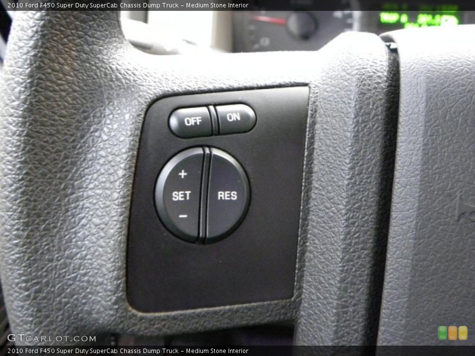 Medium Stone Interior Controls for the 2010 Ford F450 Super Duty SuperCab Chassis Dump Truck #40630458