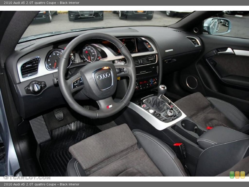 Black Interior Prime Interior for the 2010 Audi A5 2.0T quattro Coupe #40630826