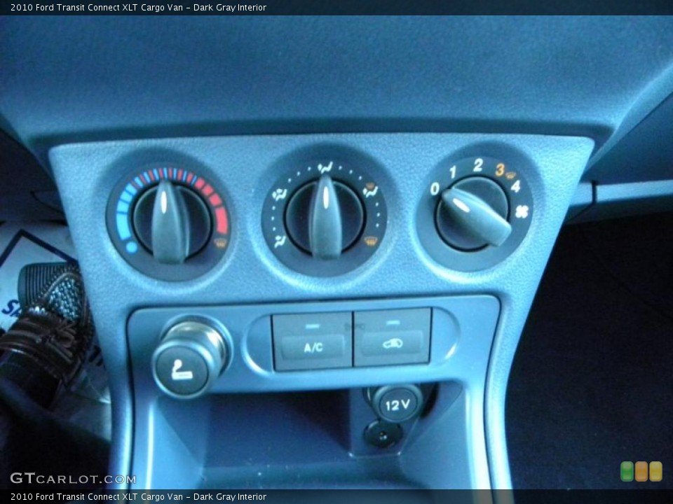 Dark Gray Interior Controls for the 2010 Ford Transit Connect XLT Cargo Van #40632166