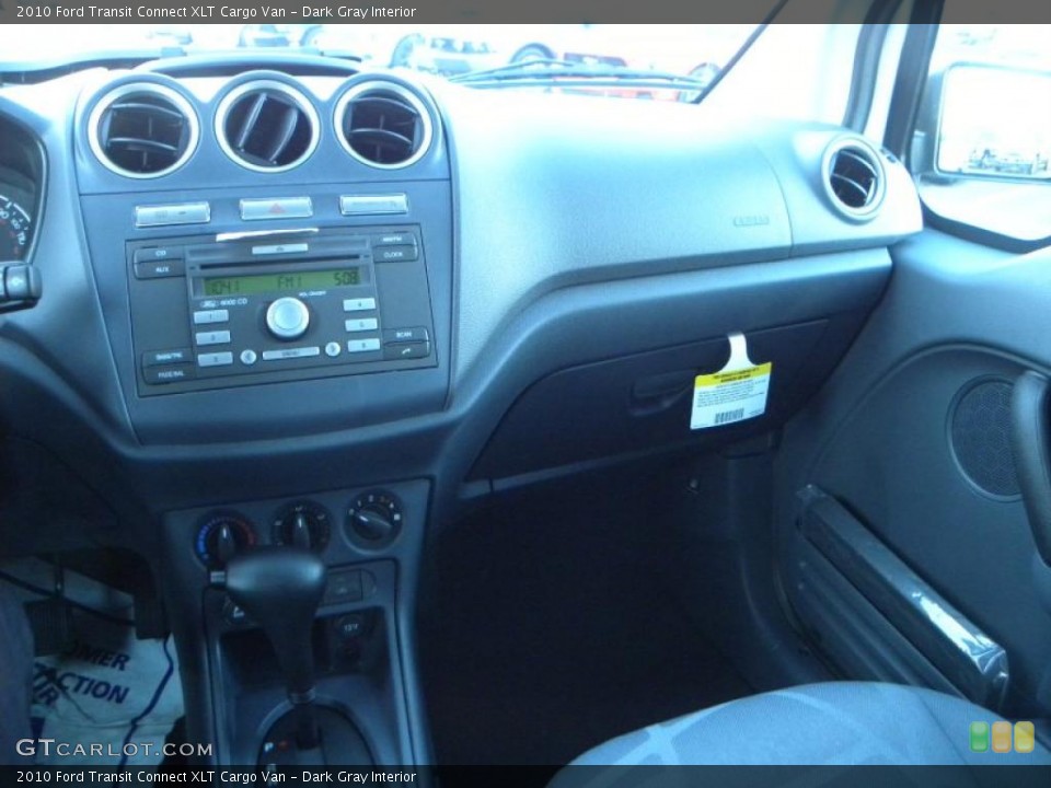 Dark Gray Interior Dashboard for the 2010 Ford Transit Connect XLT Cargo Van #40632214