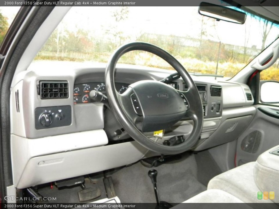 Medium Graphite Interior Photo for the 2000 Ford F350 Super Duty XLT Regular Cab 4x4 #40633018