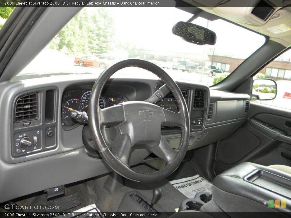 Dark Charcoal Interior Dashboard for the 2006 Chevrolet Silverado 2500HD LT Regular Cab 4x4 Chassis #40634274