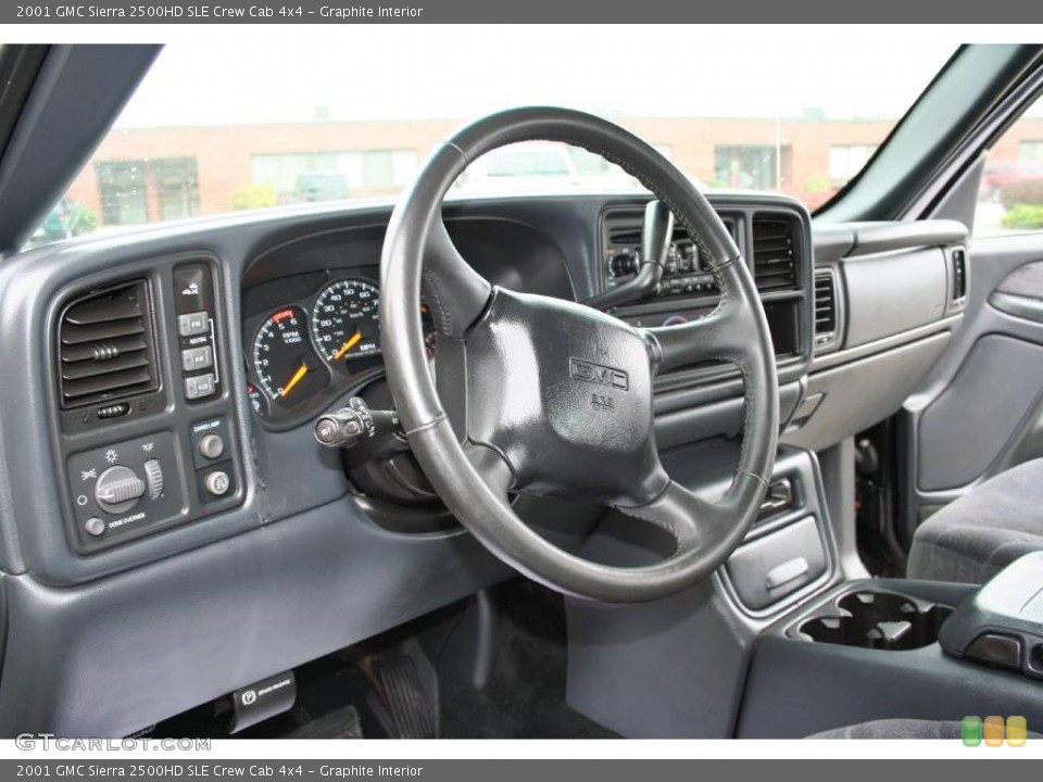 Graphite Interior Photo for the 2001 GMC Sierra 2500HD SLE Crew Cab 4x4 #40634634