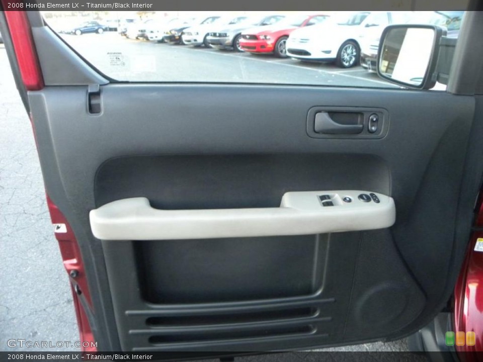 Titanium/Black Interior Door Panel for the 2008 Honda Element LX #40634926