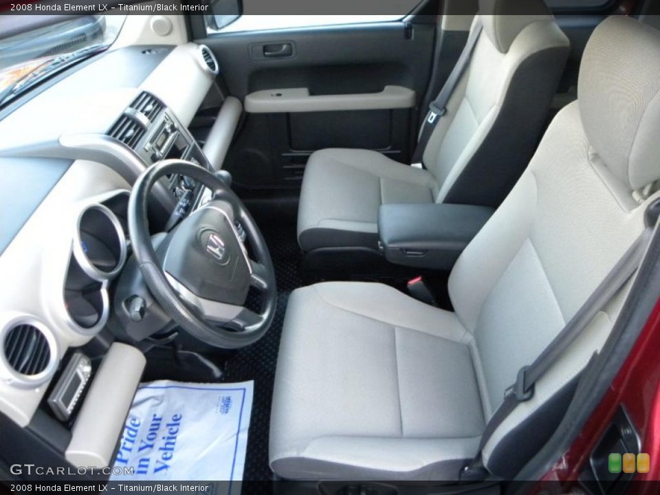 Titanium/Black Interior Prime Interior for the 2008 Honda Element LX #40634938