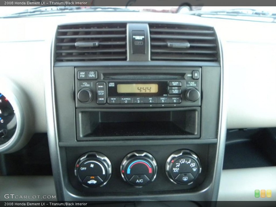 Titanium/Black Interior Controls for the 2008 Honda Element LX #40634966