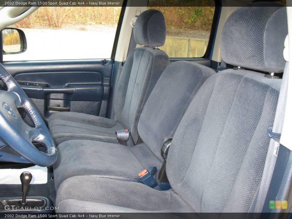 Navy Blue Interior Photo for the 2002 Dodge Ram 1500 Sport Quad Cab 4x4 #40635486