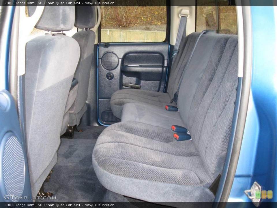 Navy Blue Interior Photo for the 2002 Dodge Ram 1500 Sport Quad Cab 4x4 #40635528