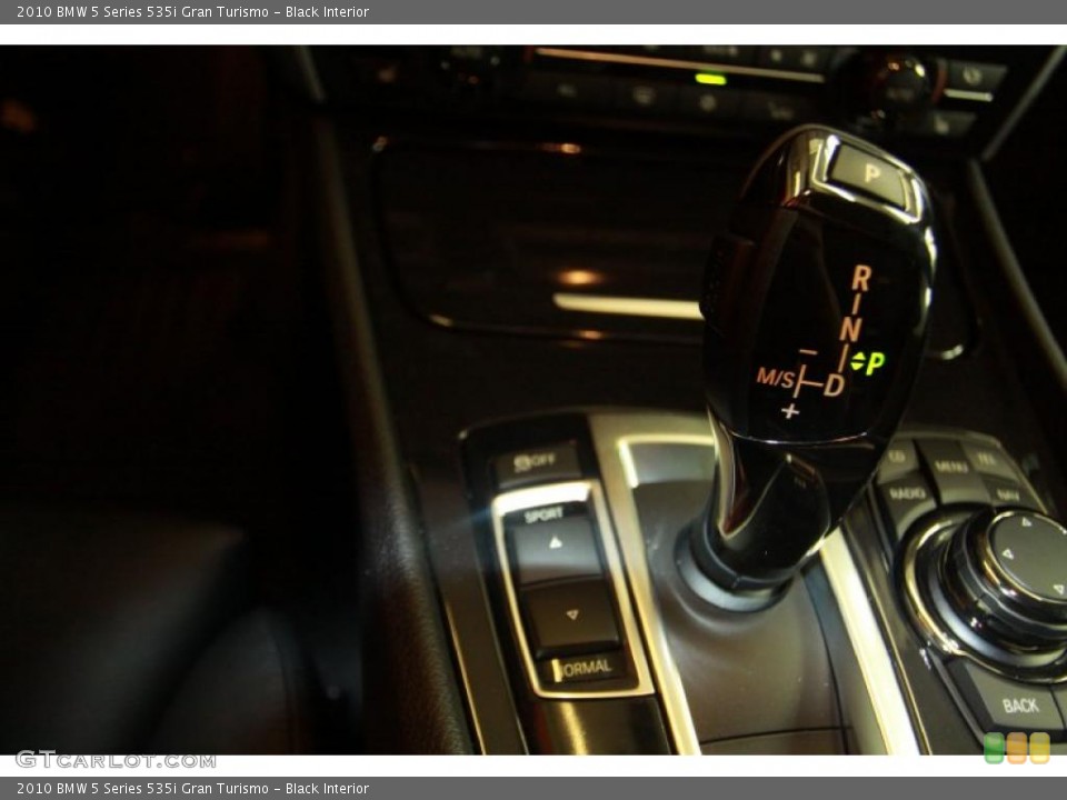 Black Interior Transmission for the 2010 BMW 5 Series 535i Gran Turismo #40635694