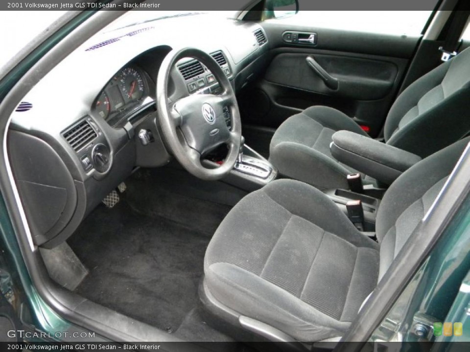 Black Interior Prime Interior for the 2001 Volkswagen Jetta GLS TDI Sedan #40636122