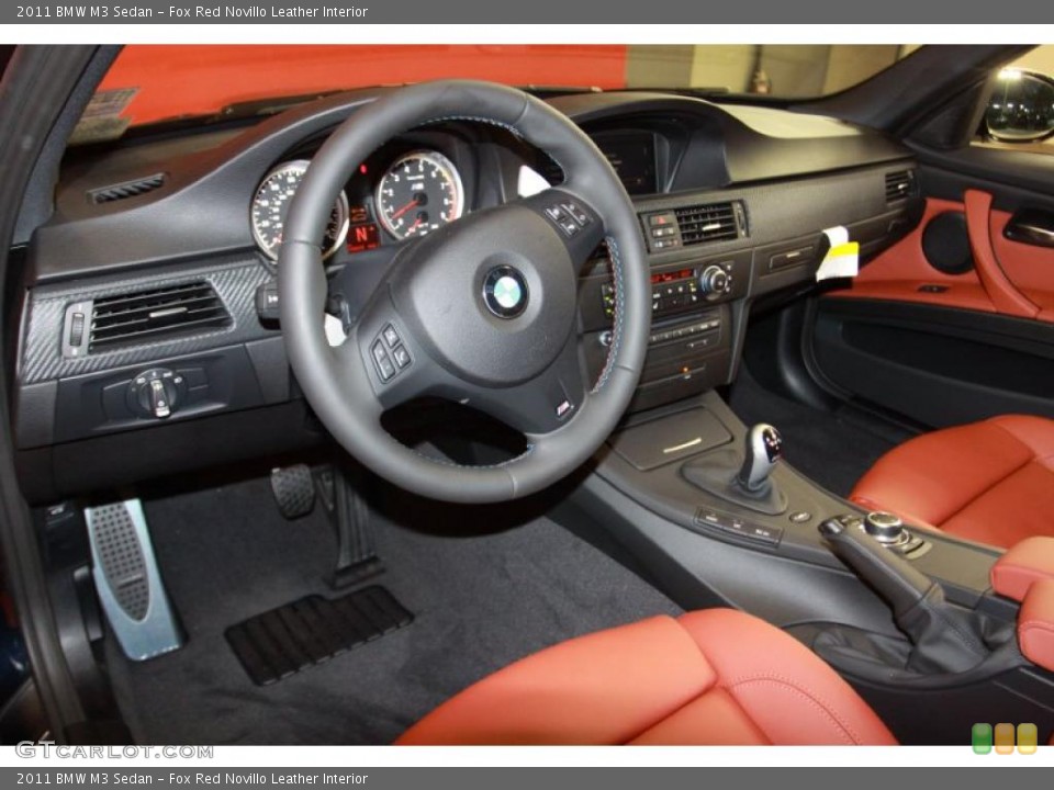 Fox Red Novillo Leather Interior Prime Interior for the 2011 BMW M3 Sedan #40636206